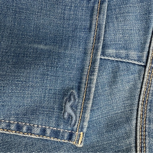 ollister High Rise Jean Legging Size 5 / 27 Distressed Raw Hem Skinny Jeans - Picture 7 of 10